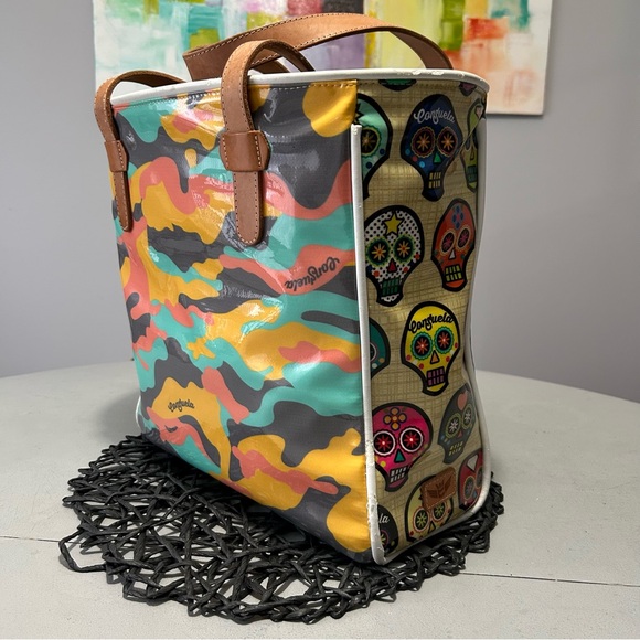 Consuela Handbags - ❌SOLD❌Consuela Sunset Camo Legacy Classic Tote with Sugar Skull Accents